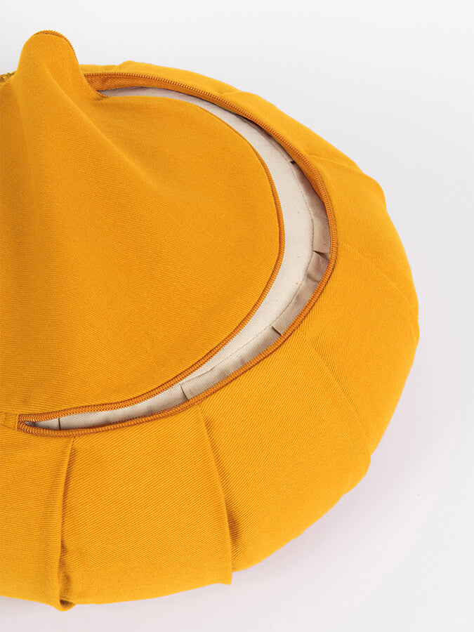 Yoga Studio GOTS Organic Cotton Round Lotus Zafu Buckwheat Cushion