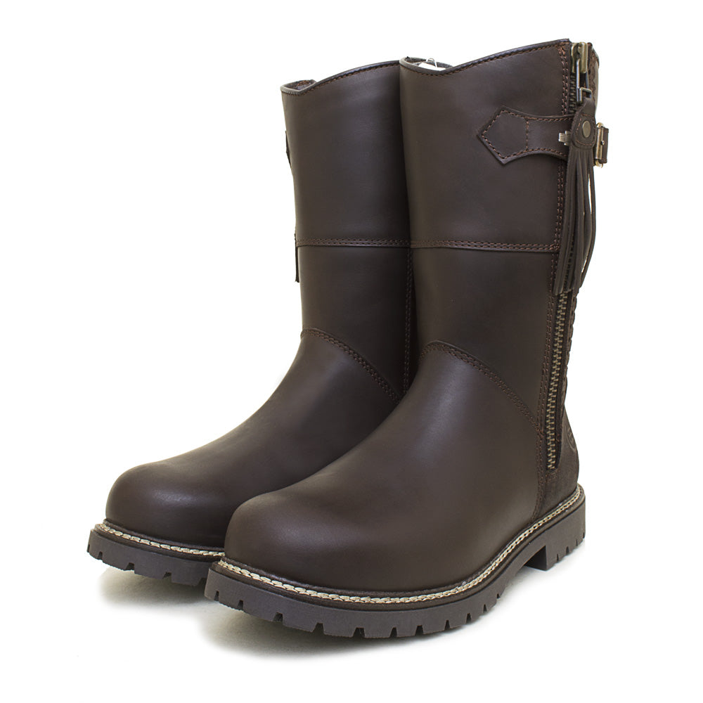 Hudson Mid Boots - Chocolate