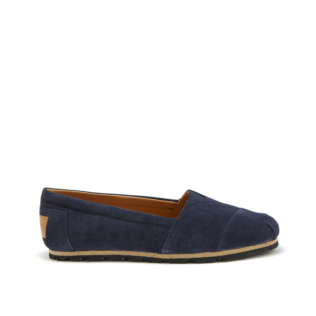 Women's Navy Suede Chukka Espadrilles