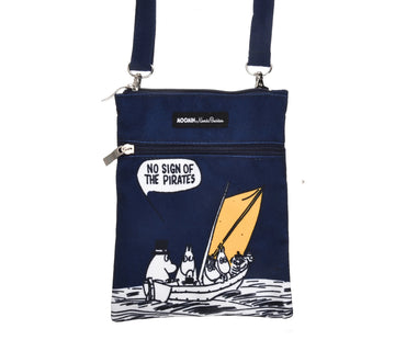 Official Moomin Canvas Passport Bag – Navy Blue, Multiple Pockets by Moomin by NordicBuddies at www.brixbailey.com