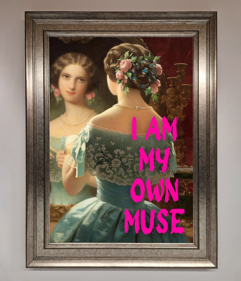 I Am My Muse Framed Print