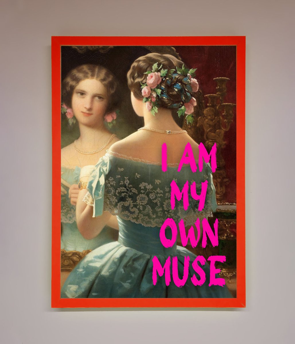 I Am My Muse Framed Print