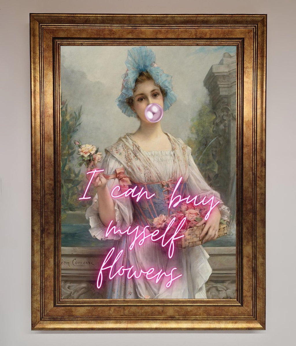 I Can Buy Myself Flowers Framed Print