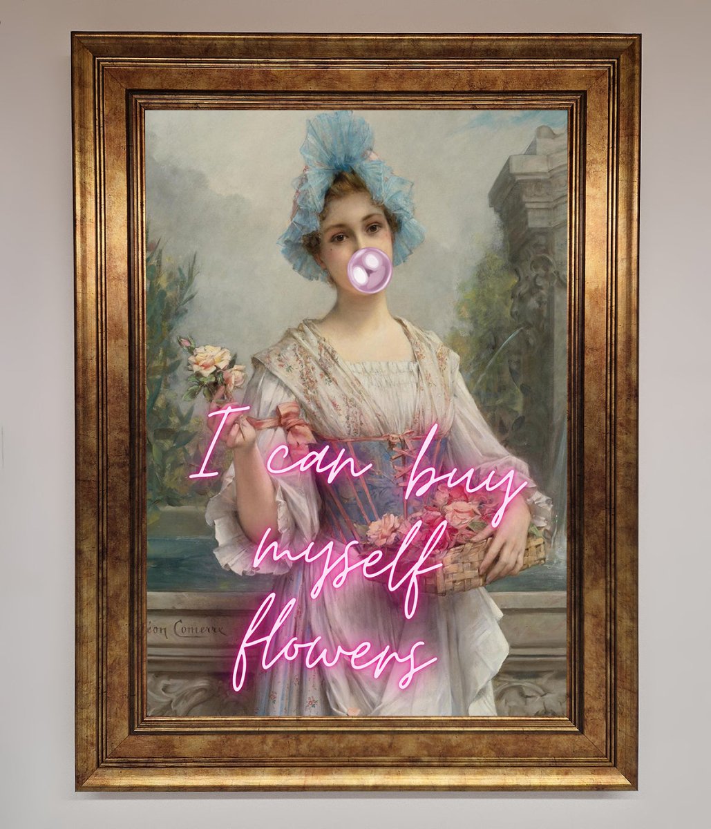 I Can Buy Myself Flowers Framed Print