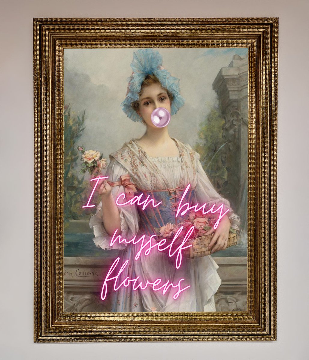 I Can Buy Myself Flowers Framed Print