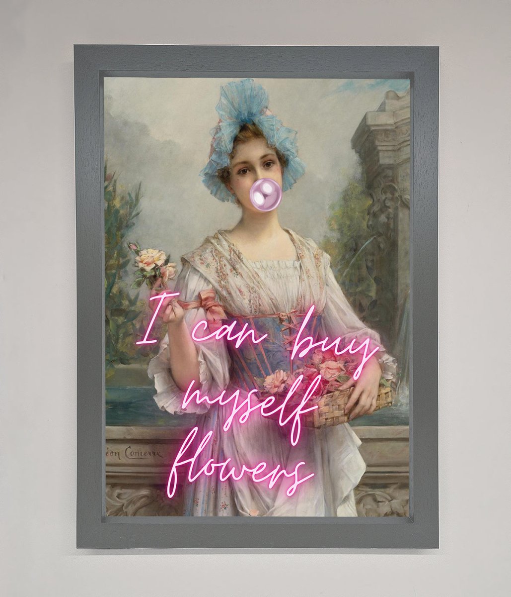 I Can Buy Myself Flowers Framed Print