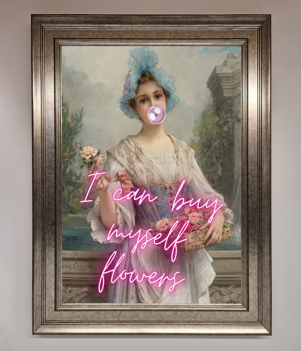 I Can Buy Myself Flowers Framed Print