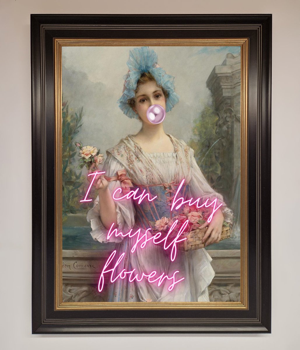 I Can Buy Myself Flowers Framed Print