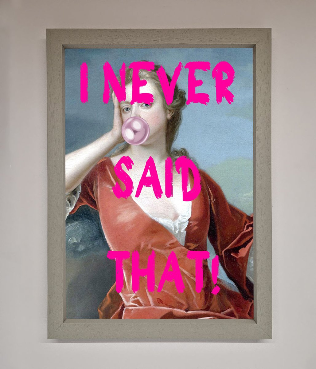I Never Said That Framed Print