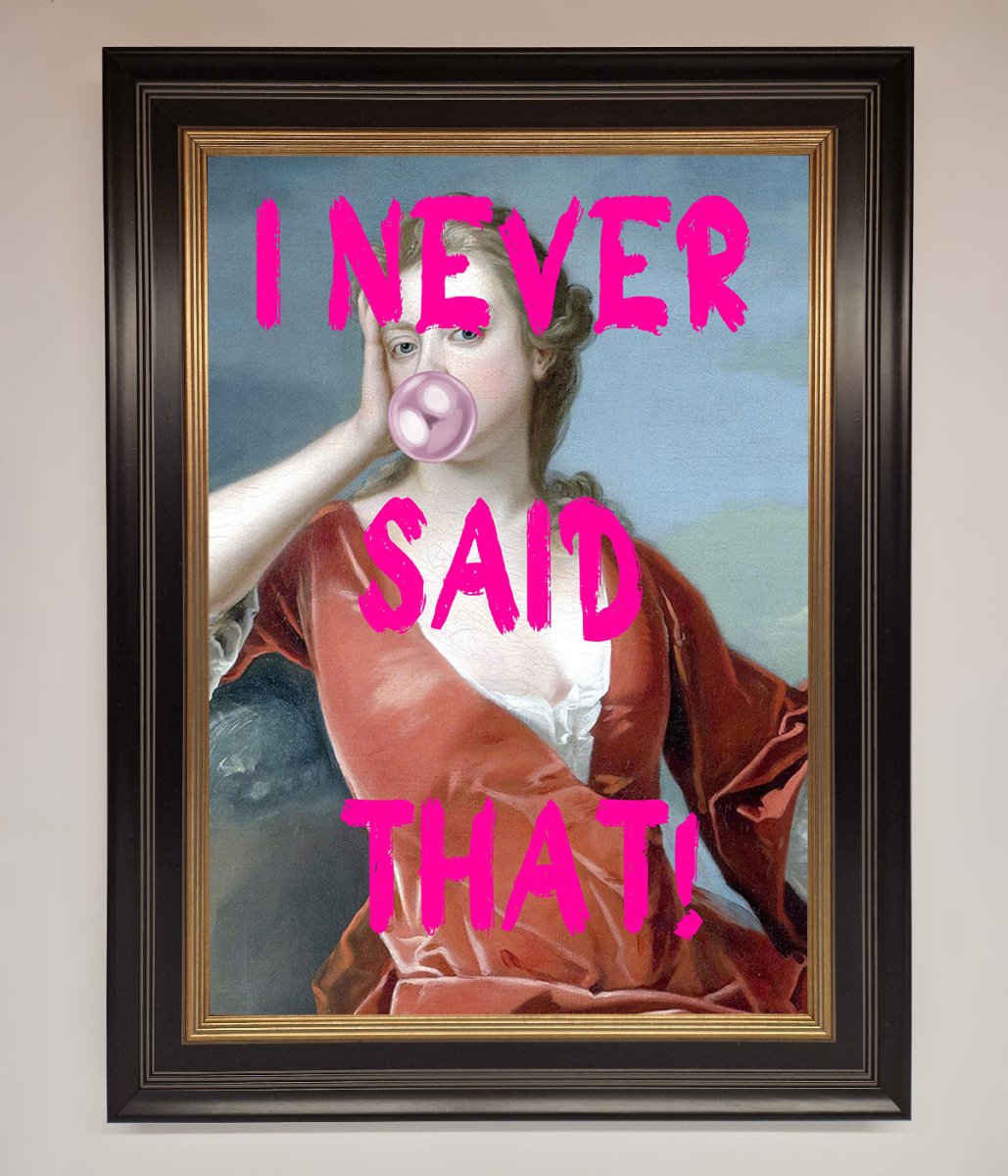 I Never Said That Framed Print