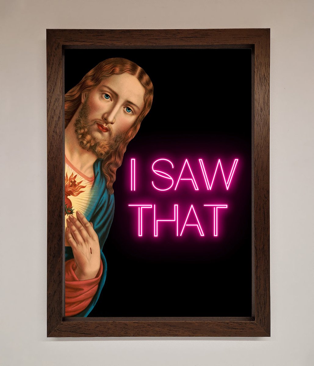 I Saw That Framed Print