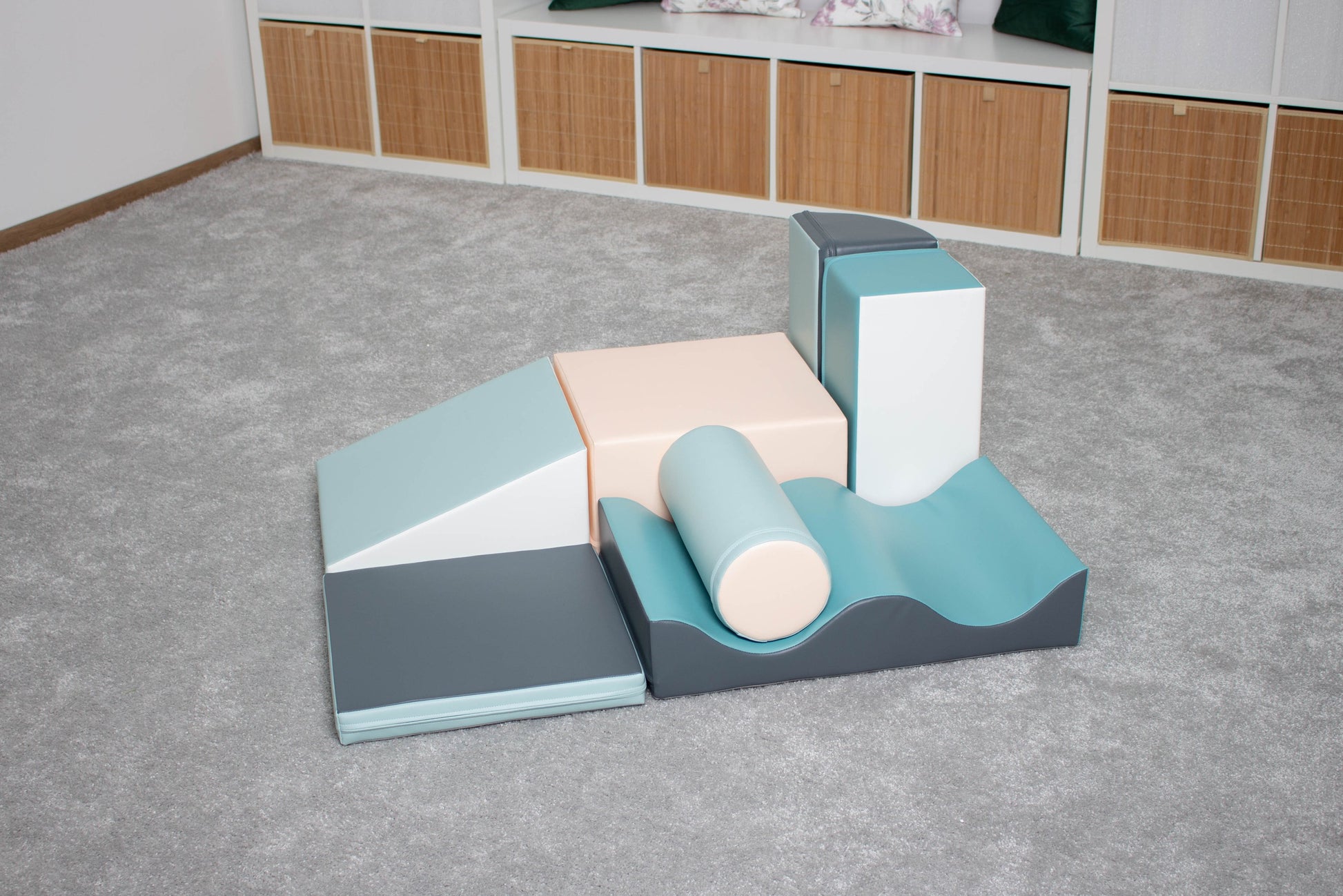 elegant arrangement of iglu discoverer pastel foam blocks for creative play