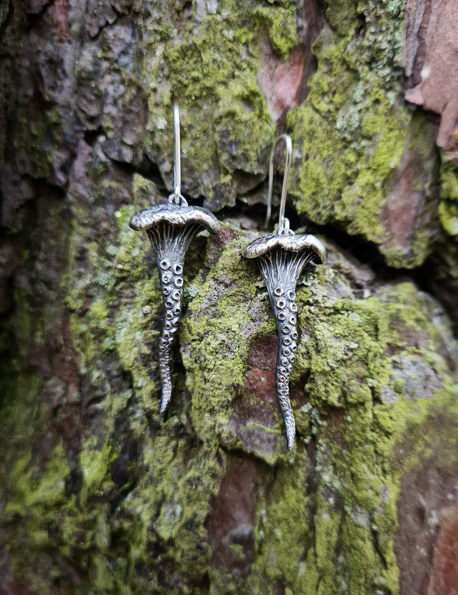 Sterling Silver Chimera Earrings – Handcrafted & Unique by Hvitolg at www.brixbailey.com