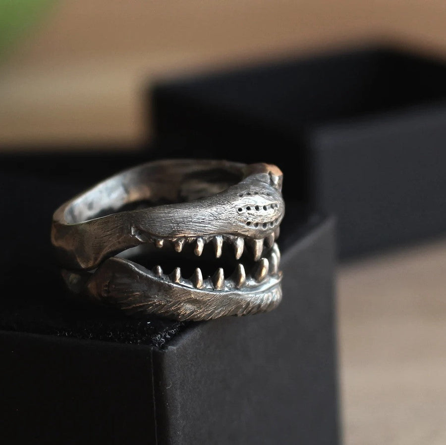 Cheshire Cat Double Ring - Silver