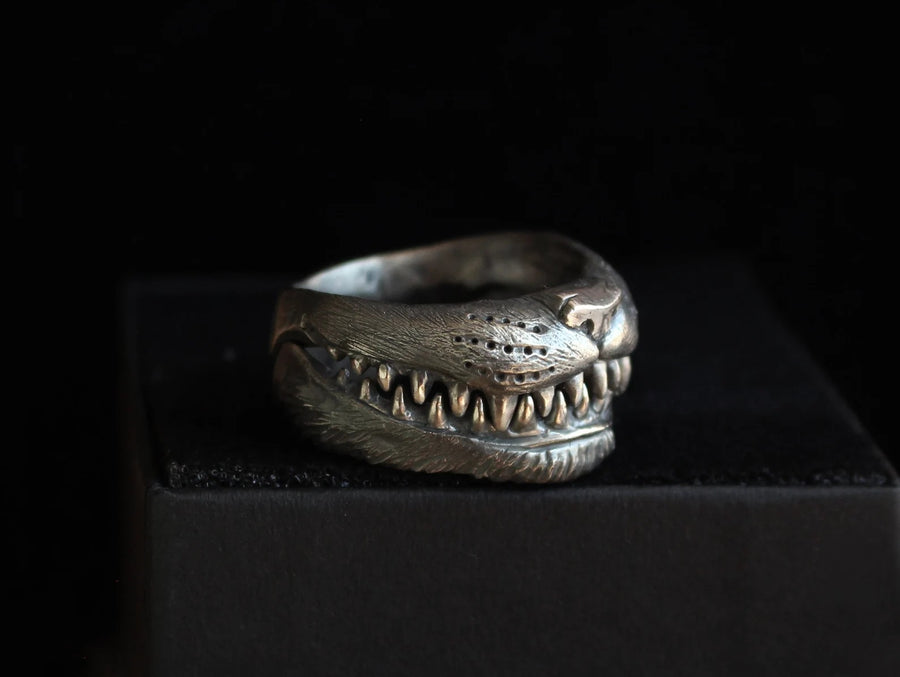 Cheshire Cat Double Ring - Silver