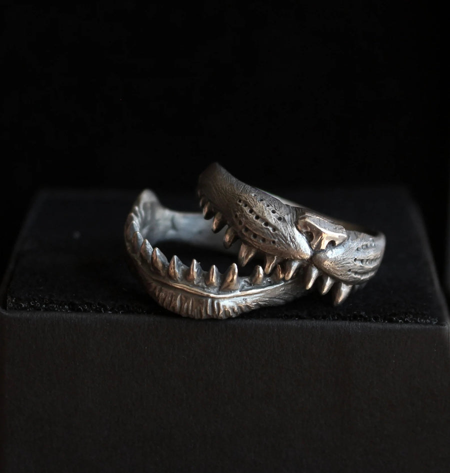 Cheshire Cat Double Ring - Silver