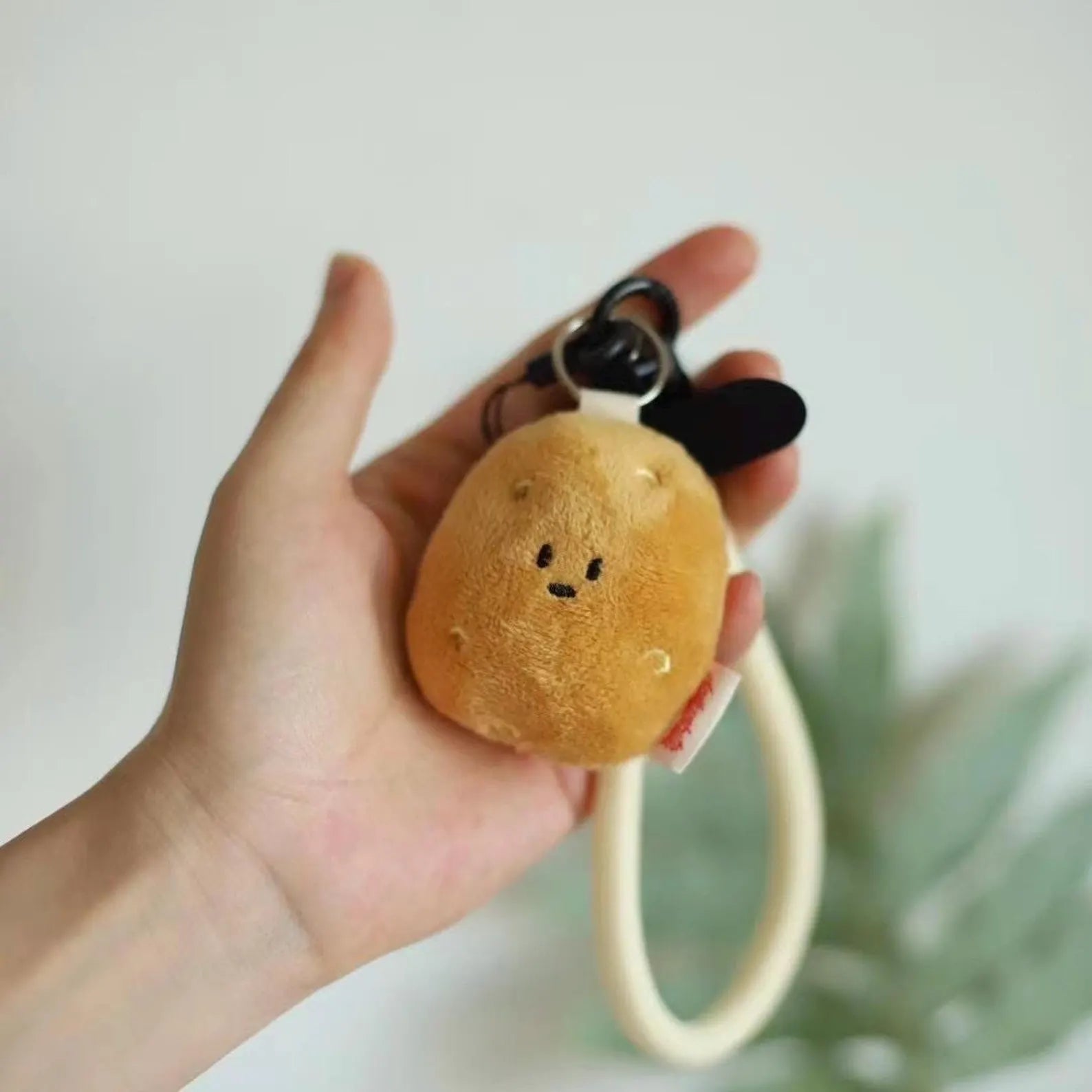 Daily White Potato Plush Charm