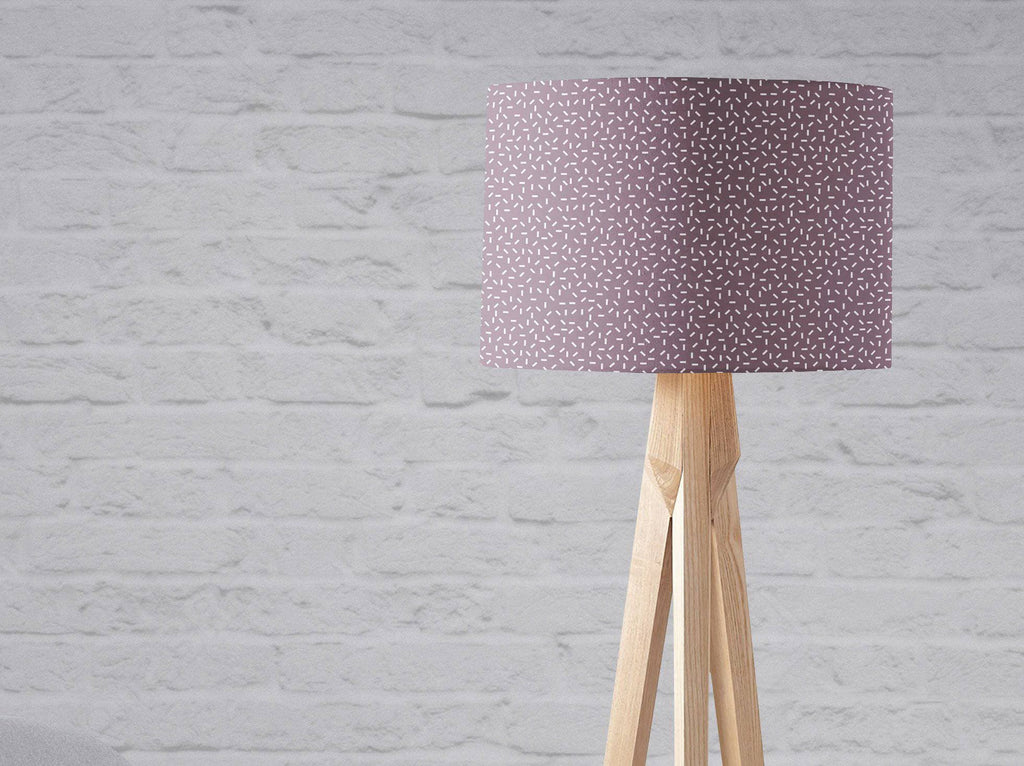 Purple Lampshade with a Modern Line Design, Ceiling  or Table Lamp Shade