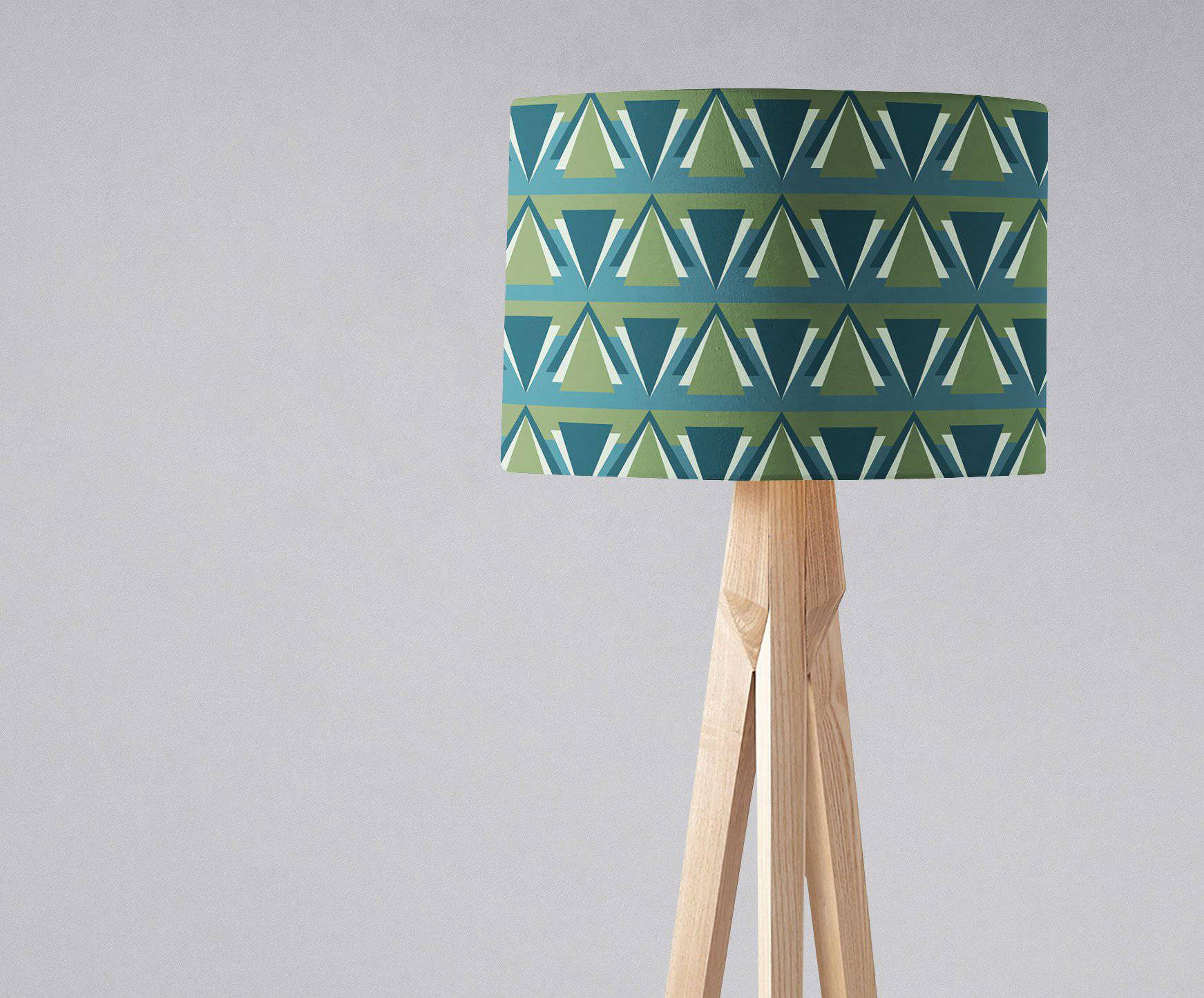 Green and Blue Art Deco Lampshade