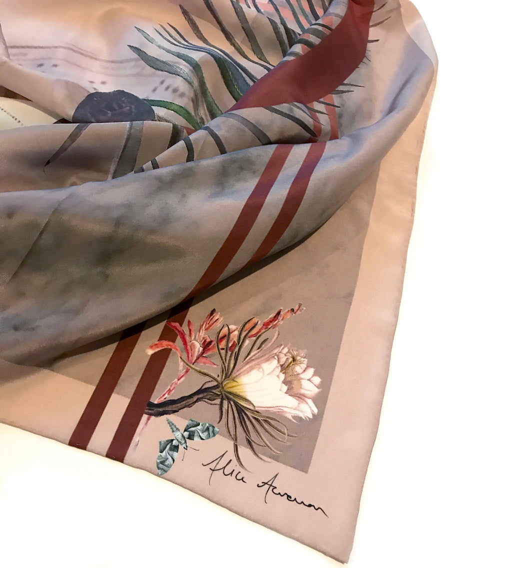 Nevada Snake Square Silk Scarf
