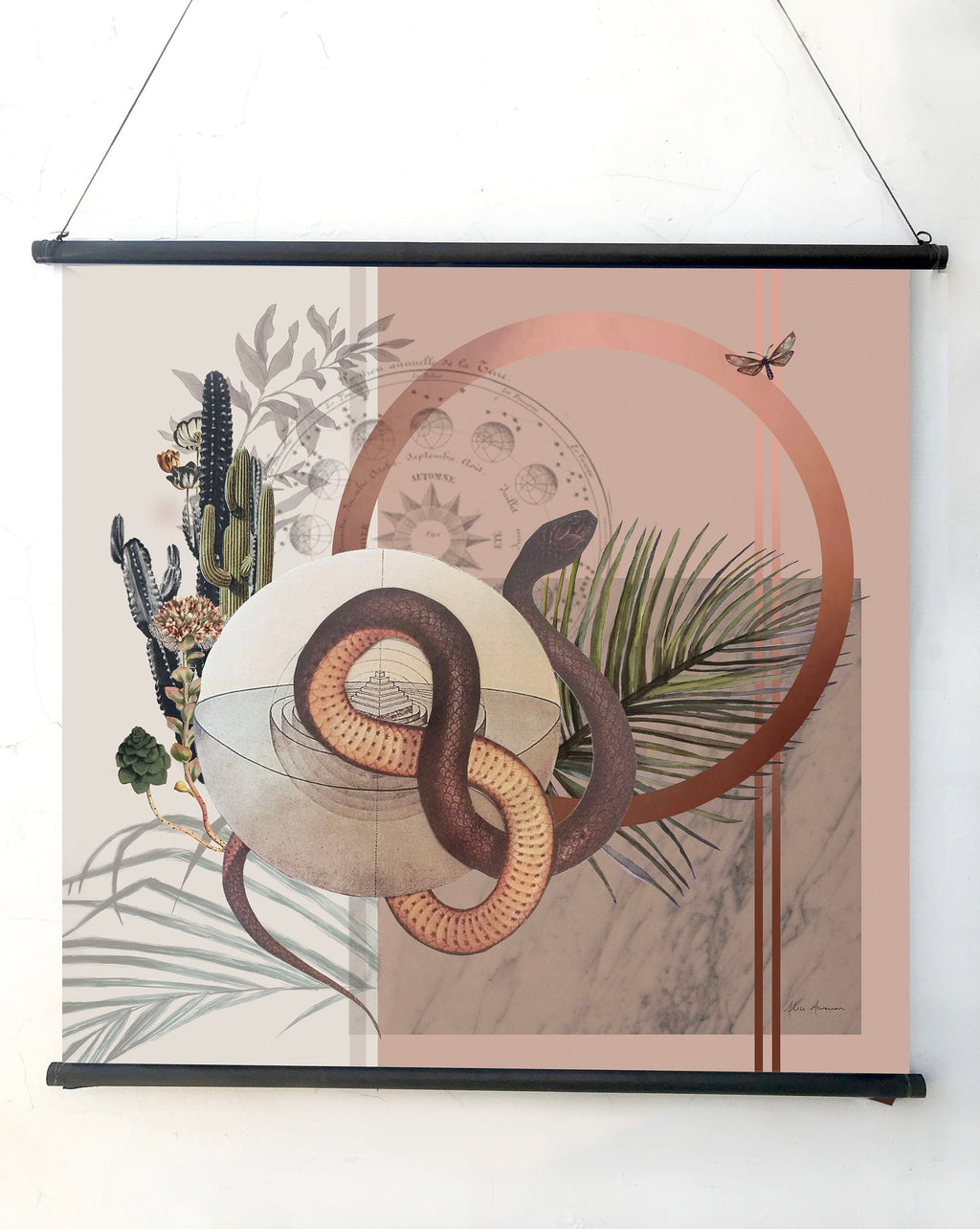 Nevada Snake Square Silk Scarf