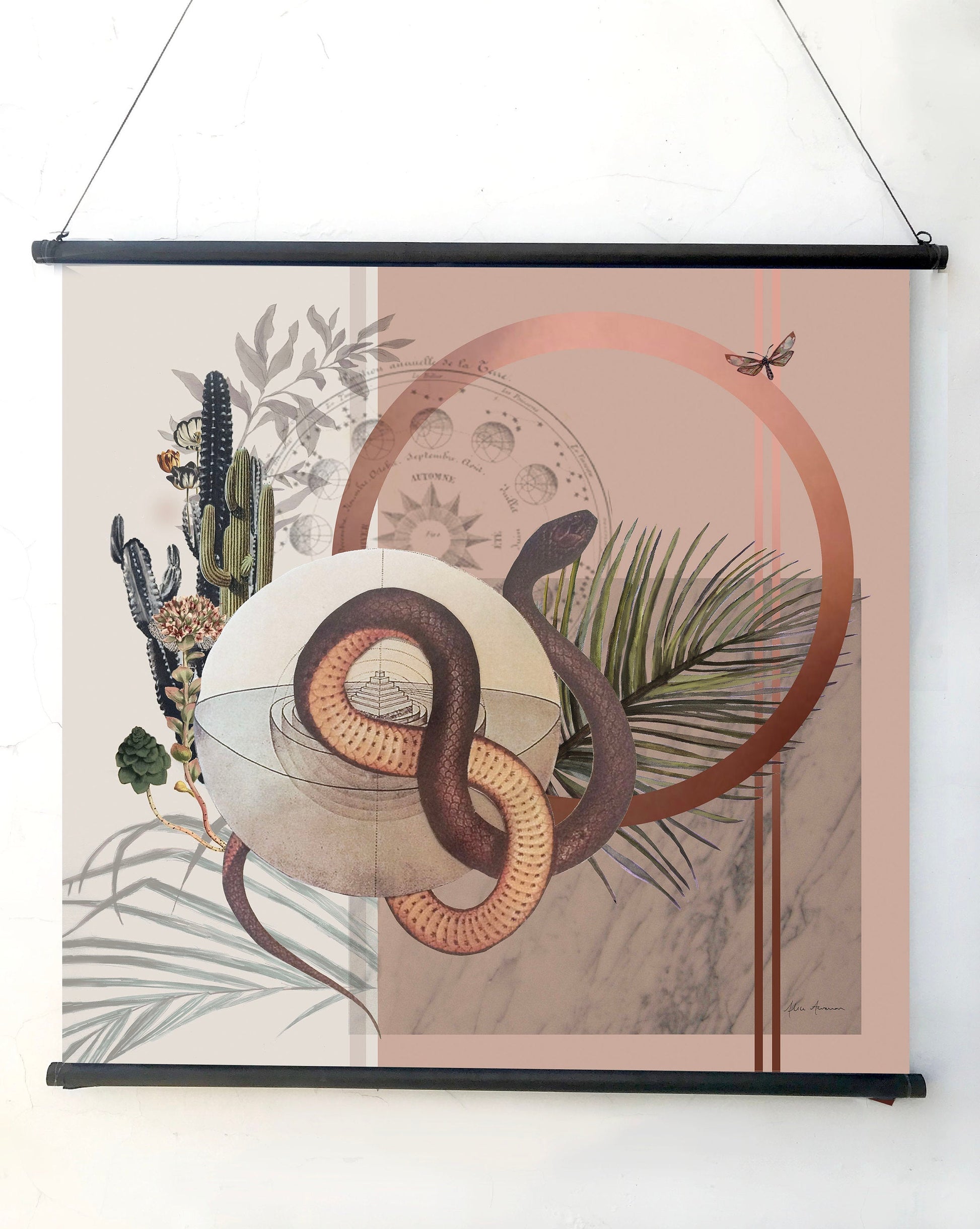 Nevada Snake Square Silk Scarf