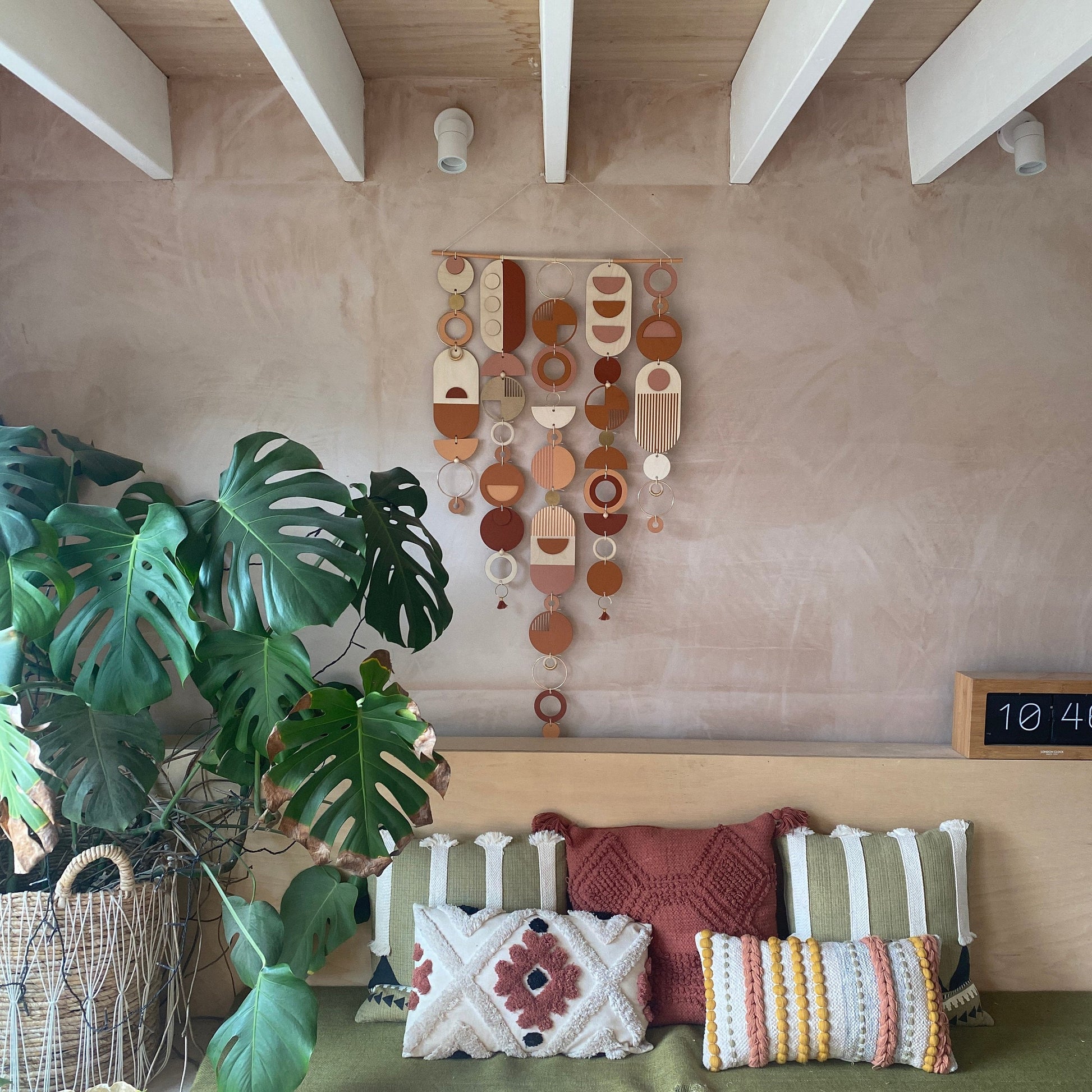 Large Modern Wall Art - Geometric Artwork - Minimal Home Decor - New Home Trend - Large Centre Piece Art - Big Wall Tapestry - Warm Tones