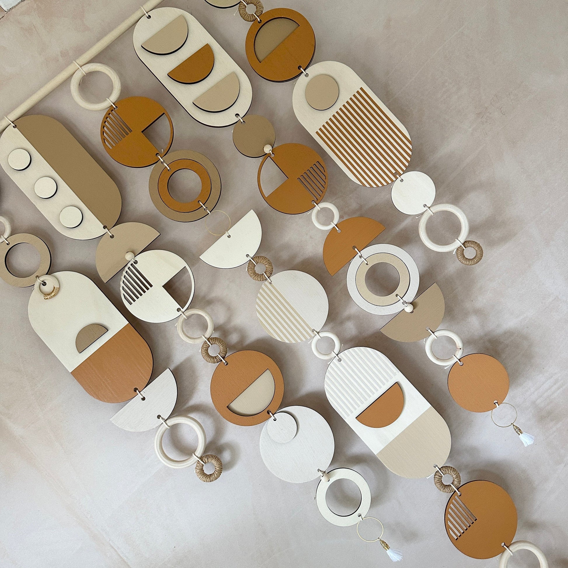 Desert Sand Wall Hanging - Geometric Art - Mid-Century Modern Home Decor - Earthy Tones Decor - Large Tapestry - Neutral Decor