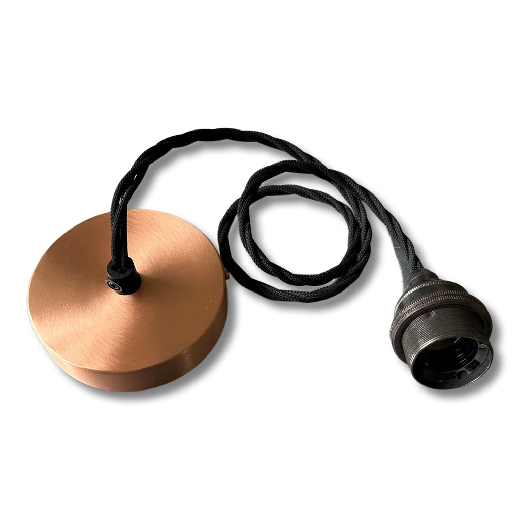 Cawston - Genuine Solid Copper Slotted Lampshade Pendant Ceiling Light - 11 Inch