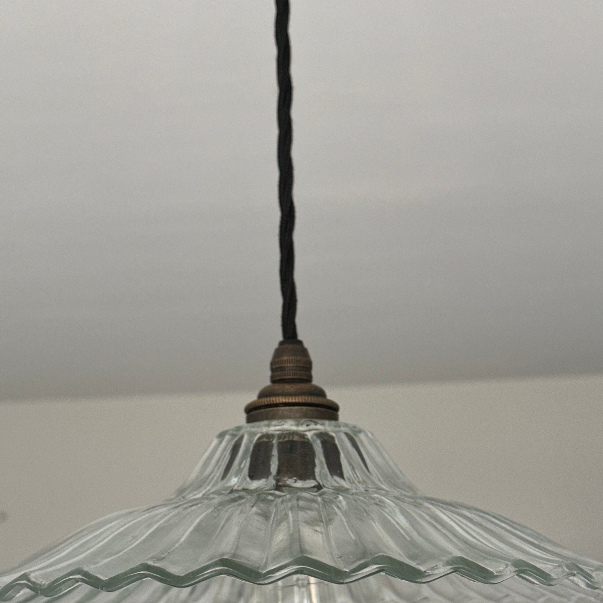 Lenwade ~ Prismatic Glass Shade Light Pendant Set