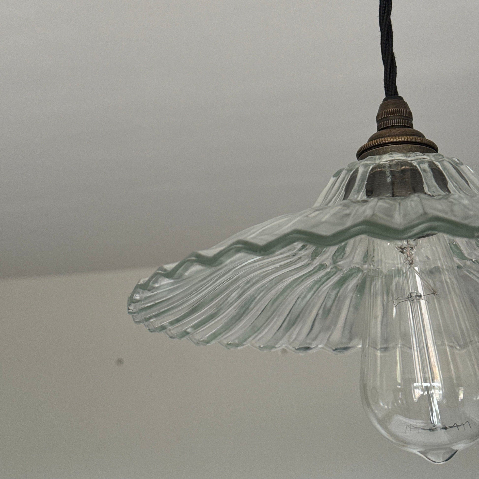 Lenwade ~ Prismatic Glass Shade Light Pendant Set