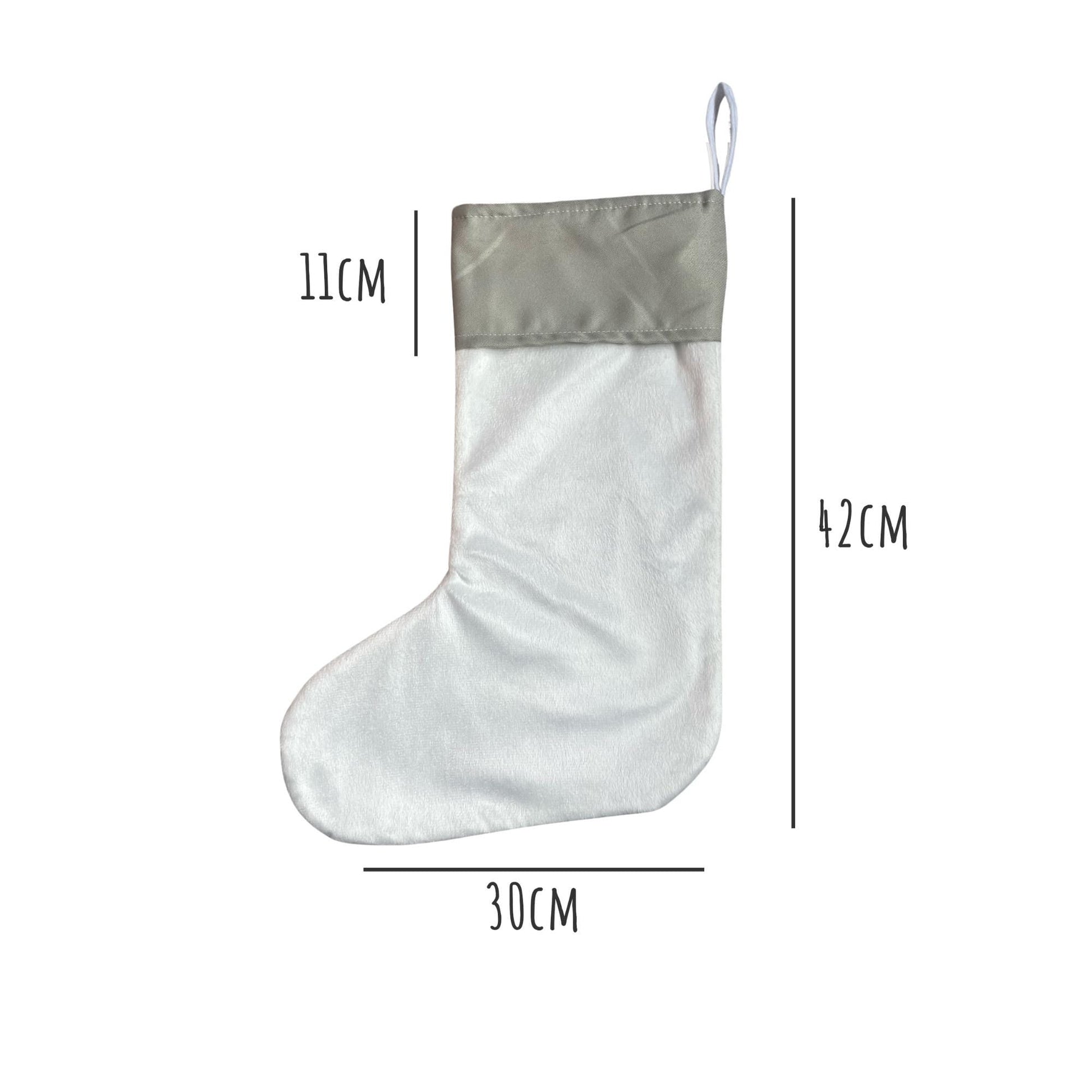 Blank Christmas Stocking for Personalising