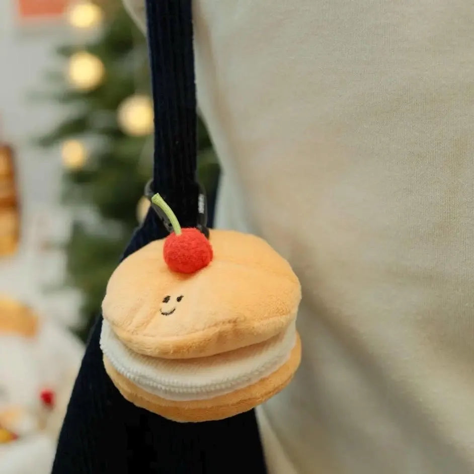 Cherry Pancake Bag Charm Plush Toy