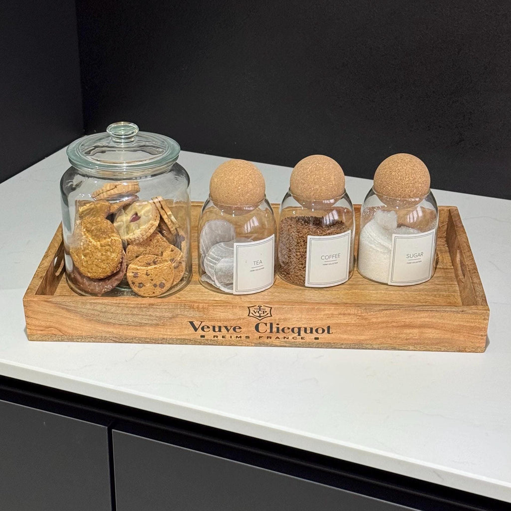 Moët & Chandon Wooden Serving Trays Champagne Butlers Crates Storage Boxes Natural Finish