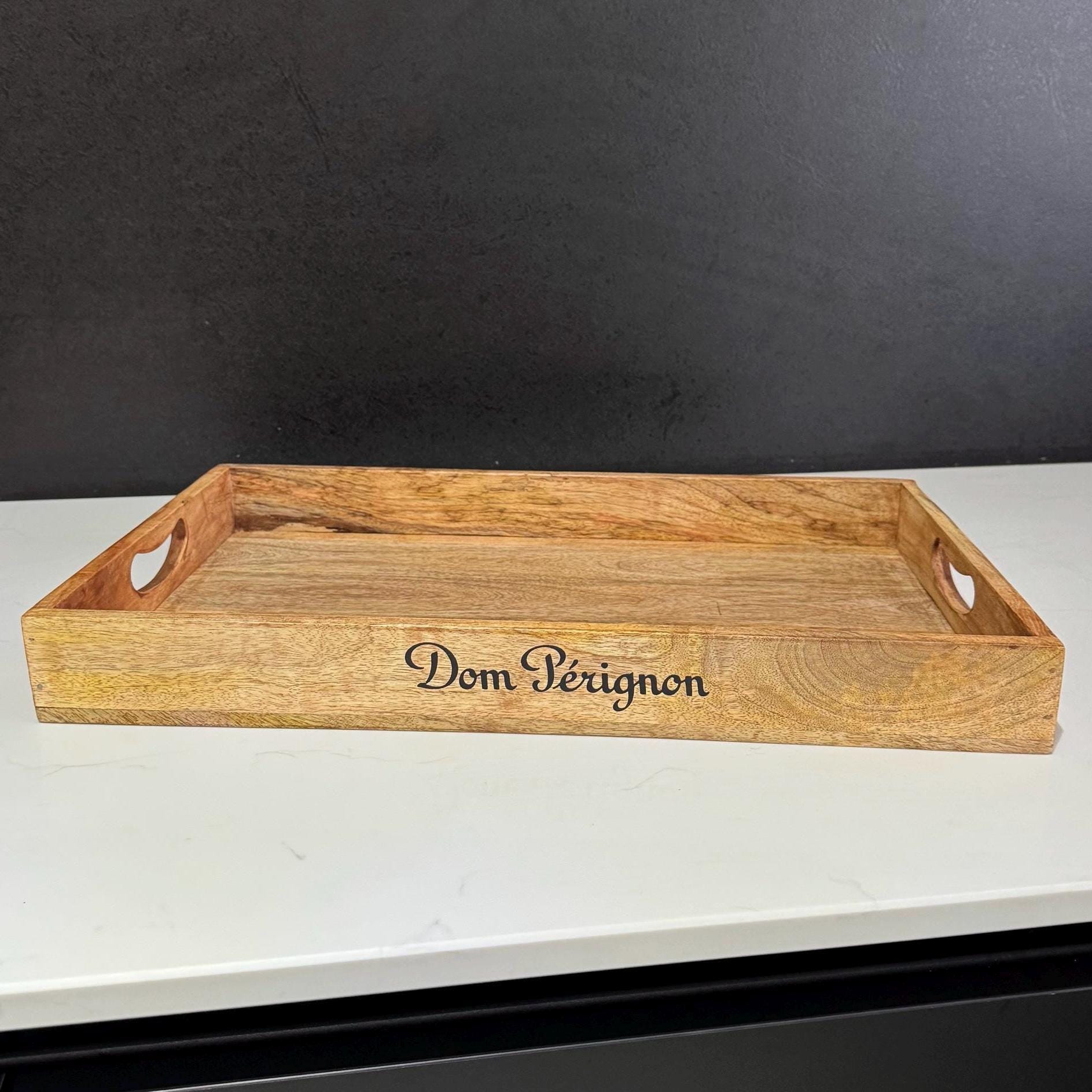 Moët & Chandon Wooden Serving Trays Champagne Butlers Crates Storage Boxes Natural Finish