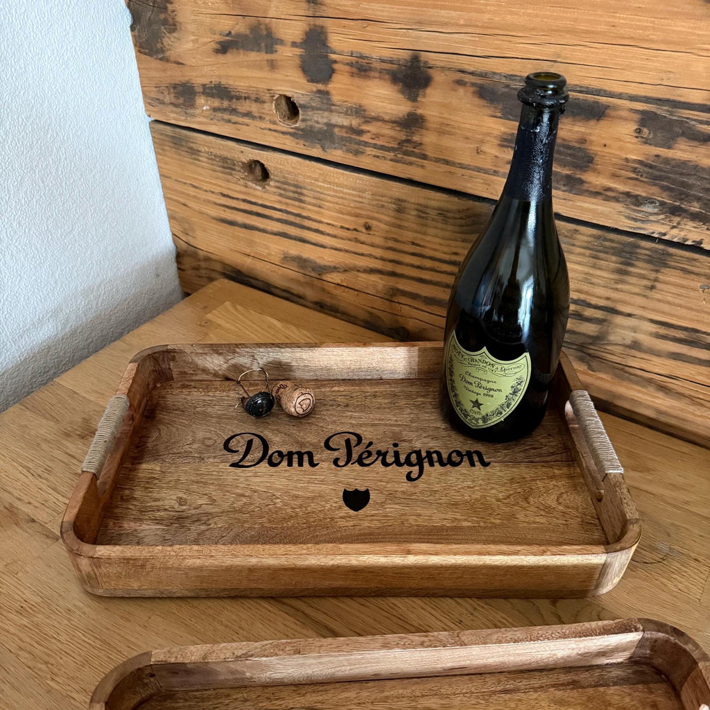 Wooden Serving Trays Dom Pérignon Champagne