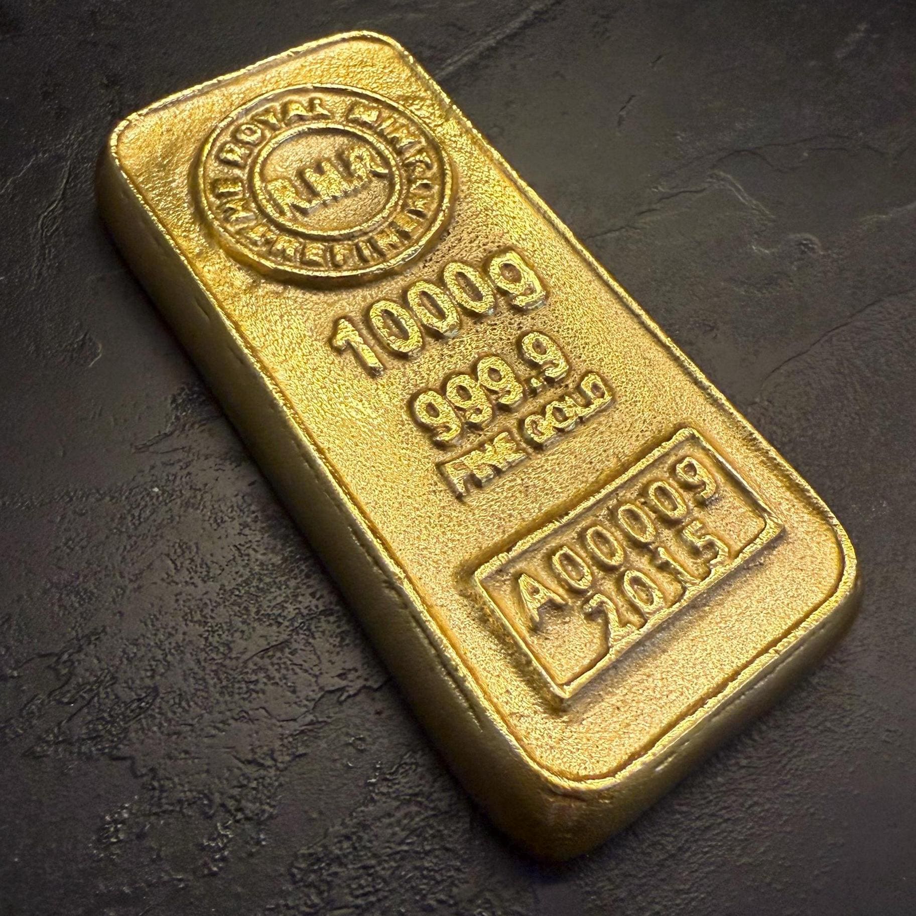 Cast Iron Gold Bullion Bar Paper Weight