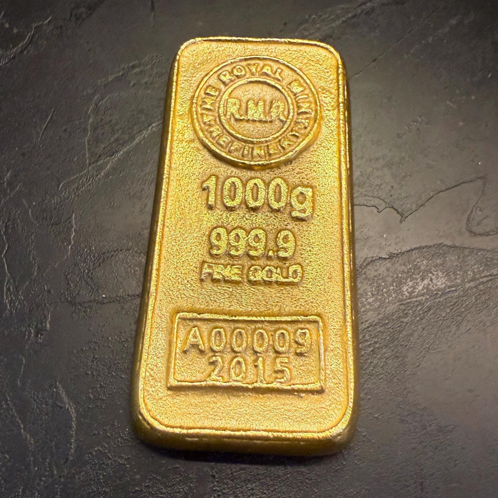 Cast Iron Gold Bullion Bar Paper Weight