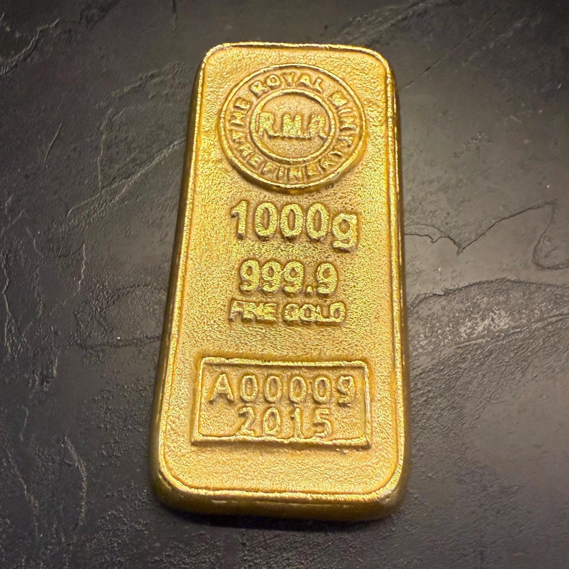 Cast Iron Gold Bullion Bar Paper Weight