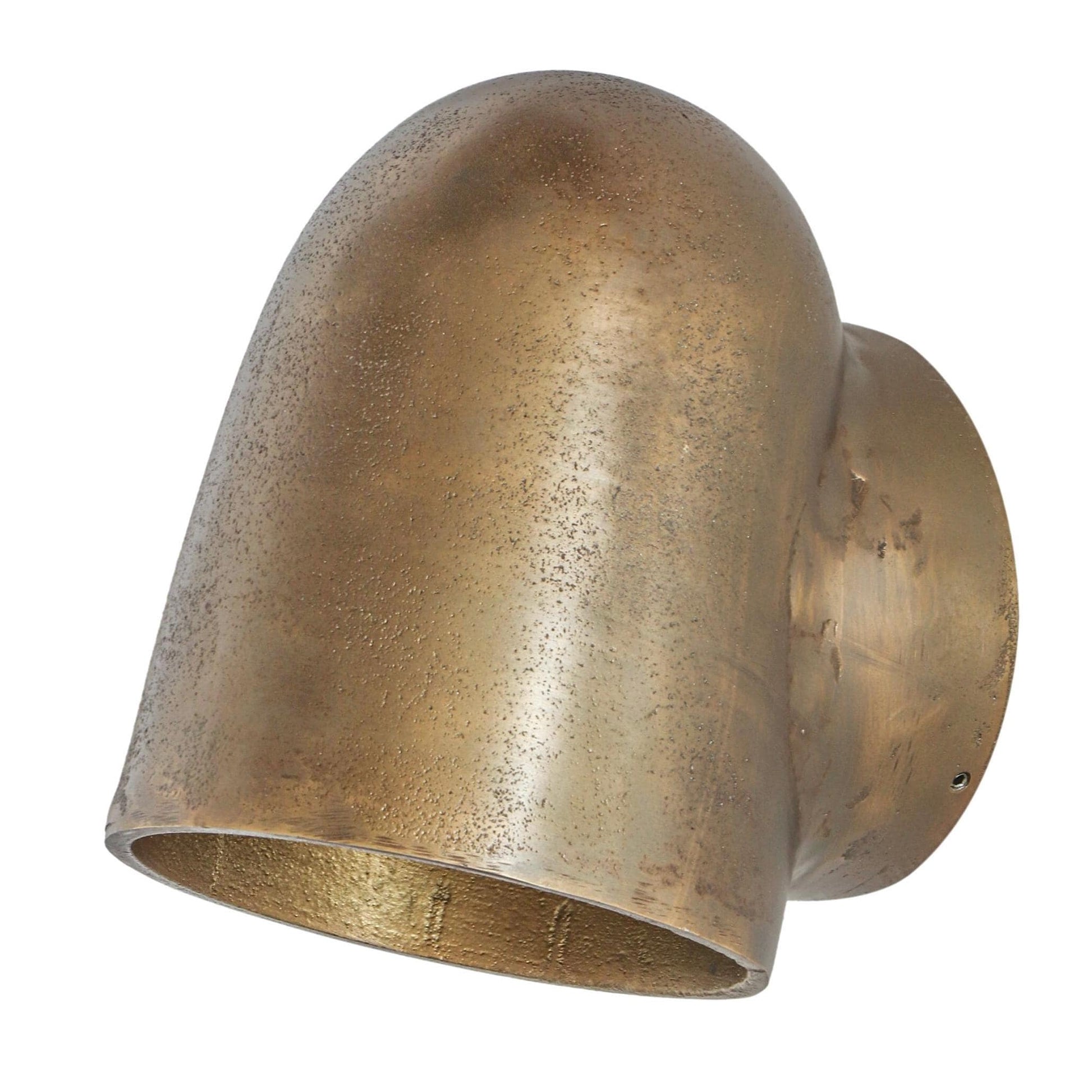 Hopton - Anitque Brass Mast Down Light Solid Cast Wall Sconce