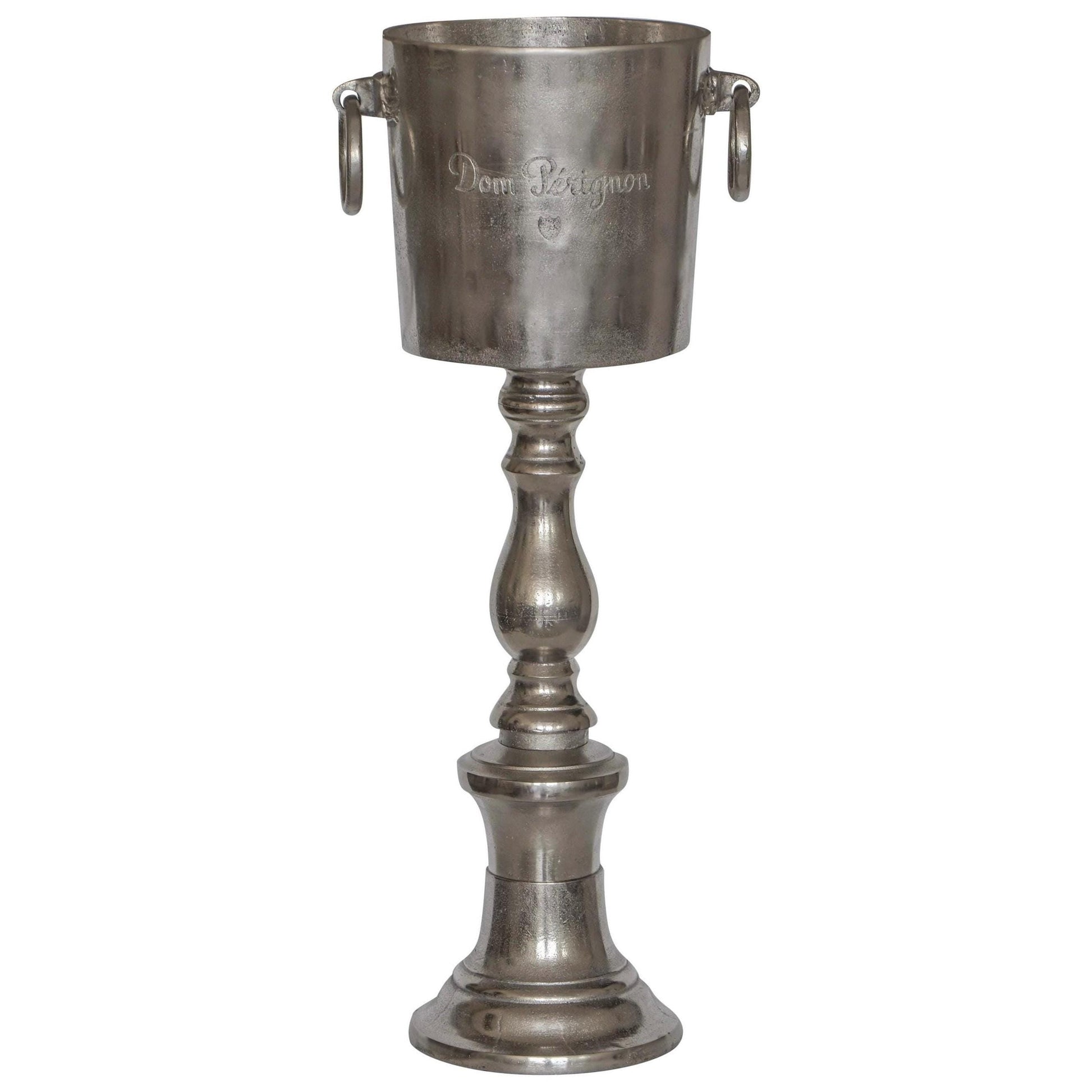 Dom Perignon ~ Solid Cast Engraved Champagne Large Standing Ice Bucket | Wine Cooler Bath