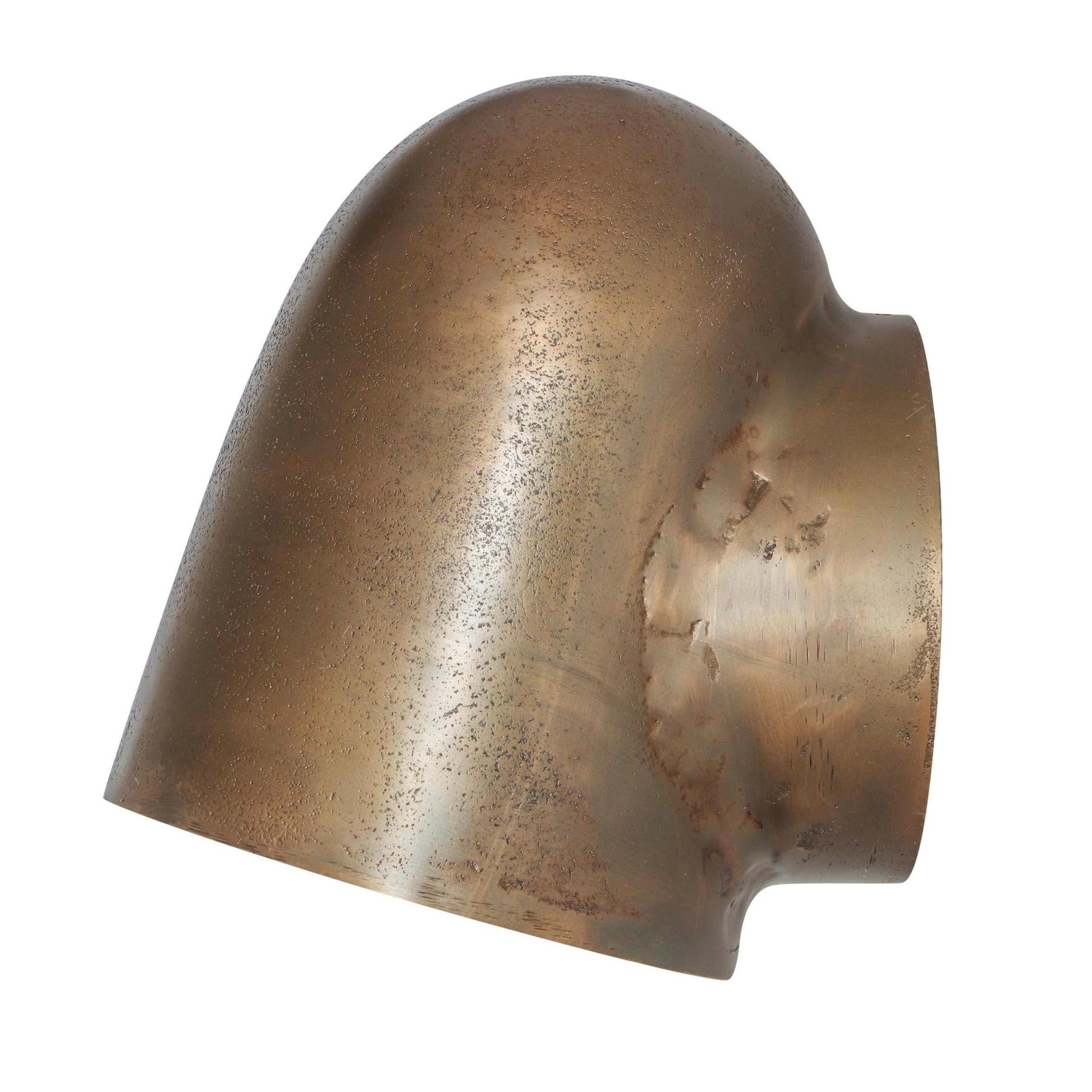 Hopton - Anitque Brass Mast Down Light Solid Cast Wall Sconce