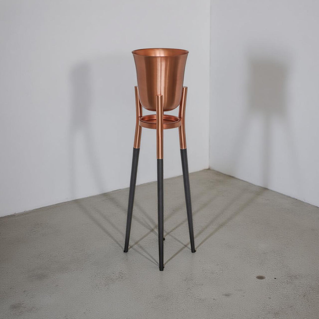 Rocket Champagne & Wine Cooler Brushed Copper ~ Floor Standing Ice Bucket