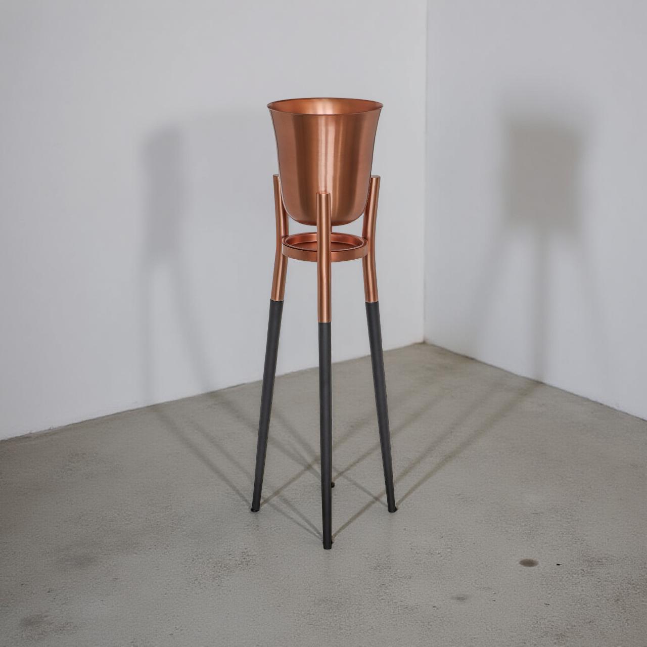 Rocket Champagne & Wine Cooler Brushed Copper ~ Floor Standing Ice Bucket