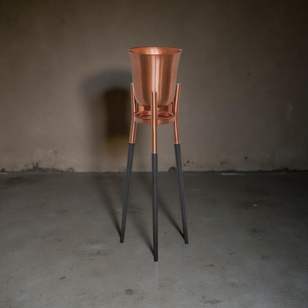 Rocket Champagne & Wine Cooler Brushed Copper ~ Floor Standing Ice Bucket