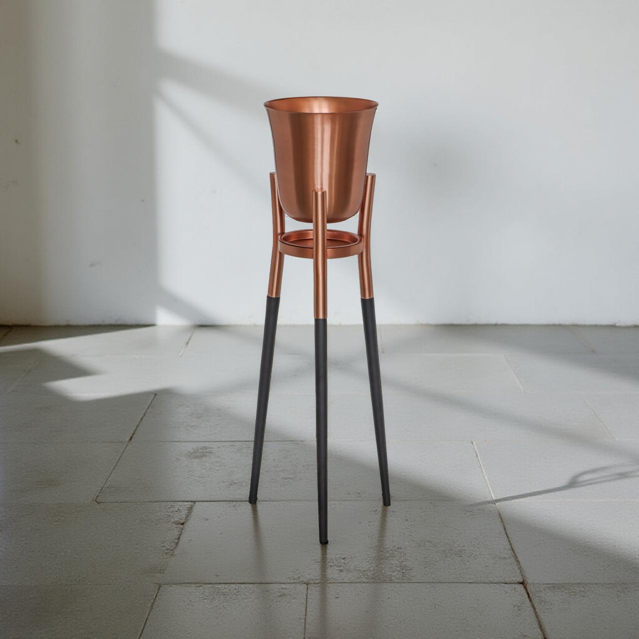 Rocket Champagne & Wine Cooler Brushed Copper ~ Floor Standing Ice Bucket