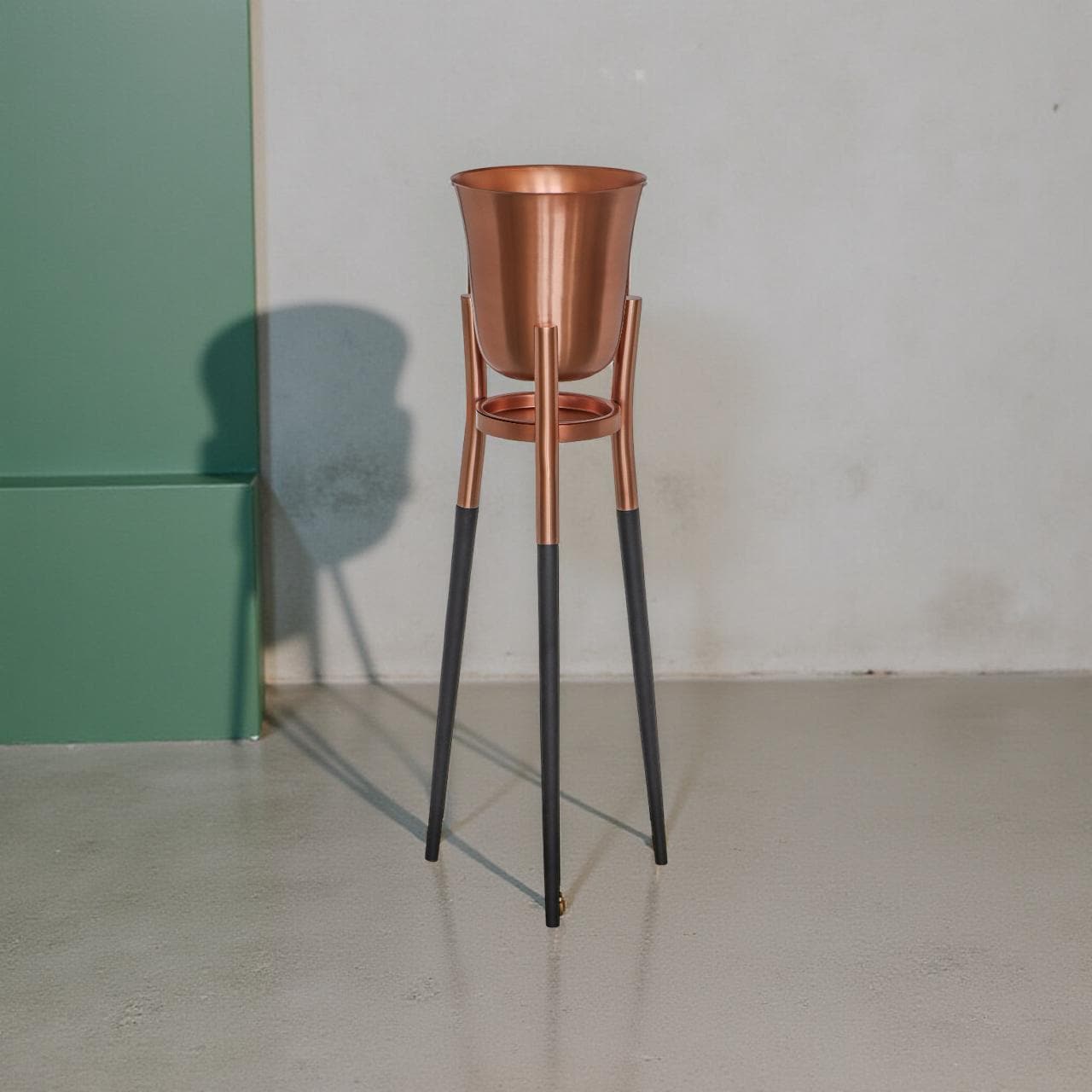 Rocket Champagne & Wine Cooler Brushed Copper ~ Floor Standing Ice Bucket