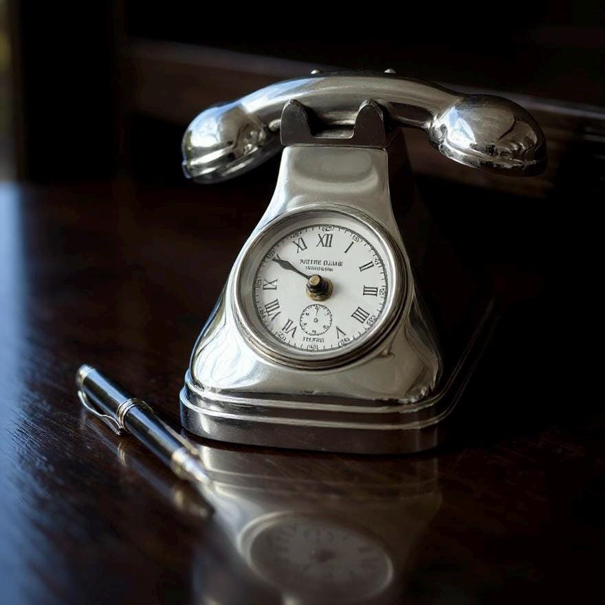 Dial Time Vintage Telephone Clock Nautical Vintage Industrial Decor