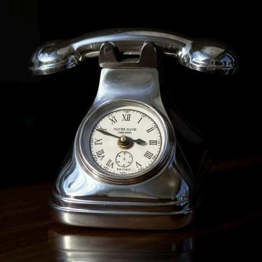 Dial Time Vintage Telephone Clock Nautical Vintage Industrial Decor