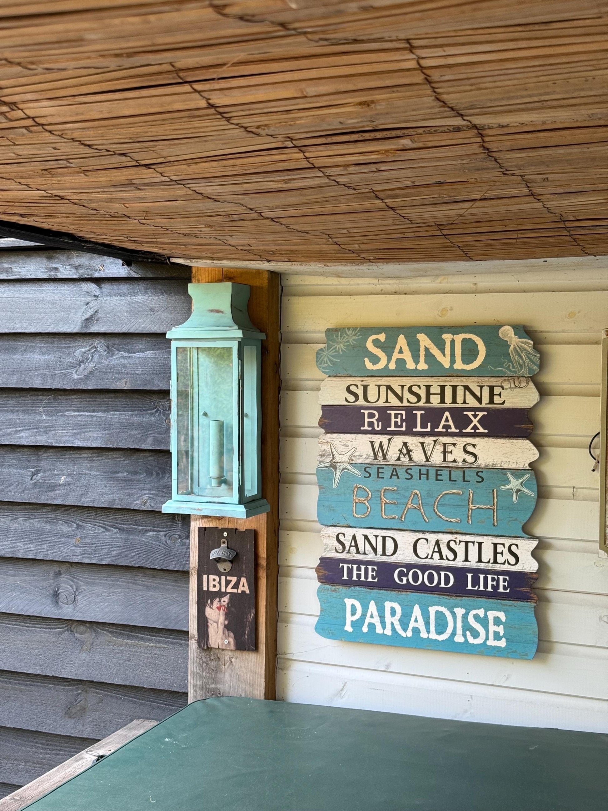 Reedham ~ Verdigris Flush Lantern Wall Sconce Light